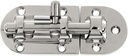1/2Pack Stainless Steel 316 Door Window Lock Latch ，Marine Barrel Bolt Clasp Sliding Hasp Locks Push Pull Toggle Buckle W/Rubber Gaskets (1Pack, Length: 110Mm 4.33Inch)