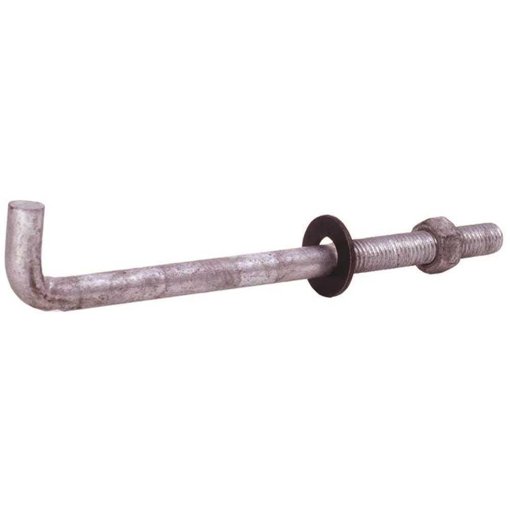 Galvanized Anchor Bolts - 1/2 In. x 12 In. (50-Pack)