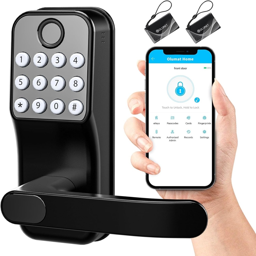 Smart Door Lock: Keyless Entry with Fingerprint & App Control