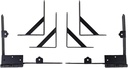 Nuvo Iron Gate Corner Frame Brace Kit, Black, 1 Count (Pack of 1)