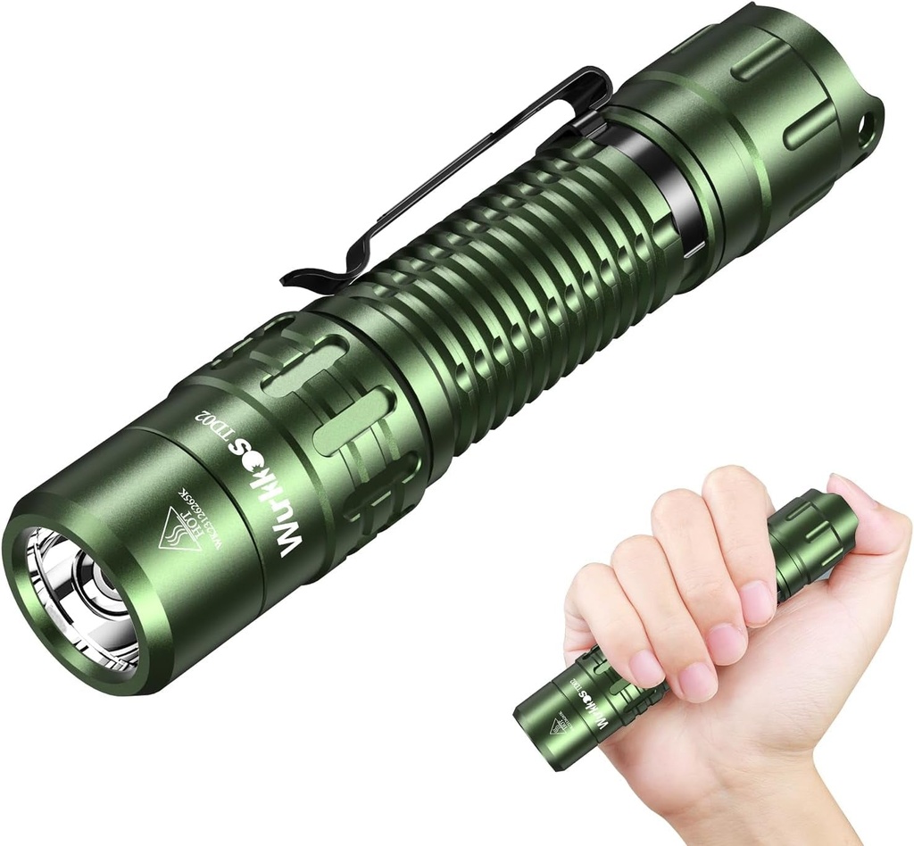 Wurkkos TD02 Tactical Flashlight - 2000 Lumens, Waterproof