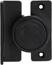 90 Degree Rotating Bolt, Door Lock Fixing Latch, Suitable for Sliding Door Latch Lock of Bathroom and Garage Barn (Black)
