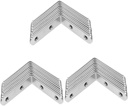 30 Pcs Stainless Steel Corner Code Small Shelf Bracket Braces Brackets Cabinet Shelf Brackets Wall Bracket L Brackets Small Corner Shelf Bracket Metal Shelf Brackets Corner Bracket