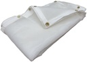 (White) Super Heavy Duty Mesh Tarp Net Sail Sun Shade Awning and Fence Screen Patio and Canopy Cover (8' X 12') Finished Size 7'.6X11'.6