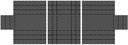 US Cargo Control 3 Piece Tarp - Heavy Duty Lumber Tarp - 18 Ounce Pvc-Coated Polyester Waterproof Material - Durable Protection for Your Flatbed Truck Cargo from Wind, Rain, Snow, and Sun