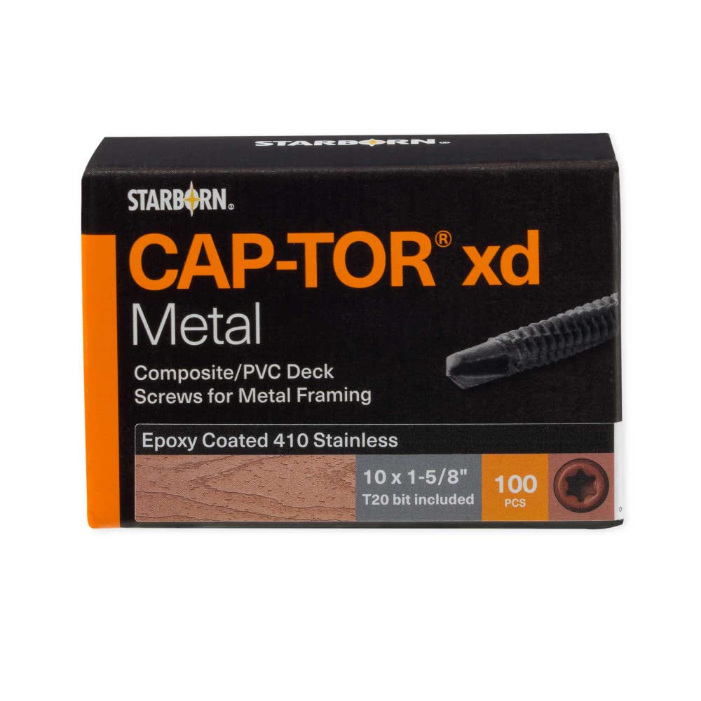 Starborn Cap-Tor Xd Screws for Metal Framing - 100 Count