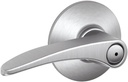 Schlage F40MNH626 Manhattan Privacy Lever, Satin Chrome