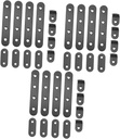 72 Pcs Angle Code Bracket Corner Brace Right Angle Brackets Metal Brackets for Shelves Small L Brackets Flat Brackets for Wood Angle Brackets for Wood Metal Brackets for Wood