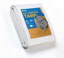 GUARD SHIELD White Tarp Waterproof 20X25 Feet Medium Duty All Purpose Poly Tarps Cover 7Mil