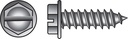 Hillman 8 Sizes X 1-1/4 In. L Slotted Hex Head Zinc-Plated Steel Sheet Metal Screws 100 Pk