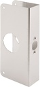 Prime-Line U 9586 Stainless Steel Lock and Door Reinforcement Plate for 1-3/4 In. Thick Doors, Stainless Steel Finish (Single Pack)
