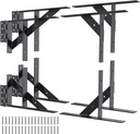 Gate Corner Brace Bracket No Sag Kit for Shed Doors, Driveway Gates, Corral Gates,Wood Windows, 2 Pack
