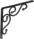 Stanley Hardware S250-590 773BC Ornamental Shelf Bracket in Black