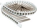 Senco Duraspin Screw Number 8 by 2-1/2-Inch All Purpose Exterior Wood Collated Screw (800 per Box) (08D250W)