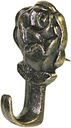 Hillman 122292 Rose Push Pin Hangers, Antique Brass, Pack of 10