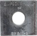 Simpson Strong-Tie 5/8 In. X 2 In. X 3/16 In. Steel Uncoated Bearing Plate Pack of 250