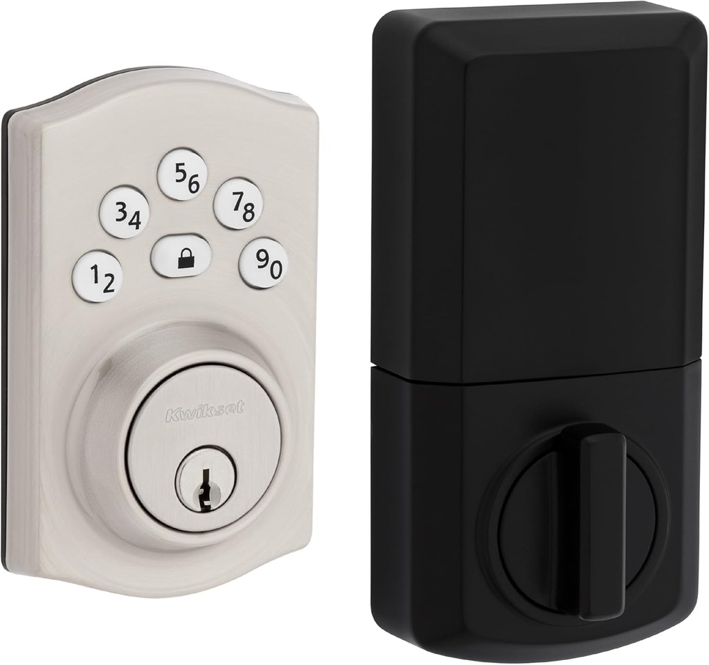 Kwikset Powerbolt 240 Keypad Satin Nickel Electronic Deadbolt