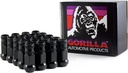 Gorilla Automotive 45028BC-20 Black 12Mm X 1.25 Thread Size Forged Steel Chrome Finish Open End Lug Nut, (Pack of 20)