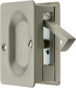 Emtek Premium Quality Mid-Century Pocket Door Passage Set in Satin Nickel