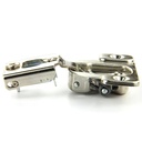 Blum 38N355C.08Mbx15S 105 Degrees Compact 38N Series 1/2 Inch Overlay Screw-On Cabinet Hinge, Nickel Finish (Pack of 15)