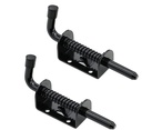 Spring Loaded Barrel Bolt - Door Latch Pin 5 Inch 304 Stainless Steel Metal Lock Barrel Bolt Spring Loaded for Sheds, Stalls, Backyard, Trailers, Garage or Farm, 2 Sets