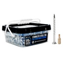 #8X2'' Marine Grade Type 316 Stainless Steel Deck Screws 1200 PCS - Flat Head T20, Type 17 Point, Rust Resistant, Quick Drive & Strong Grip for Outdoor Wood Projects, Bit Included