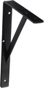 Knape & Vogt #208 BLK 300 12 Heavy Duty 300MM L Bracket,Black,10