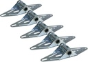 The ROP Shop | (Pack of 5) 14 Gauge Garage Door #1 Hinges, Predrilled Assorted Hole Combination