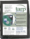 Kotap 20 X 35 Ft. Heavy-Duty Protection/Coverage Tarp, 8-Mil, Reversible, Multi-Use, Waterproof, Green-Silver, 1-Pack (TGS-2035)