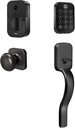 Yale Assure Lock 2 Touch with Wi-Fi and Ridgefield Handle - Key-Free in Black Suede