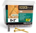 Deck plus 48414 Wood Screws #8 X 2", Tan, 5Lb Box