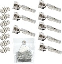 Blum 110 Degree Soft Close Hinges - Full Overlay Soft Close Frameless Application Kit Pack of 8