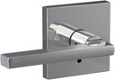 SCHLAGE Custom FC21 LAT 625 COL Latitude Lever with Collins Trim Hall-Closet and Bed-Bath Lock, Bright Chrome