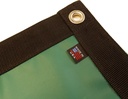 Tarp, Heavy Duty, Green 5' X 8' Feet Waterproof, 18 Oz. Vinyl W/Reinforced Edges (5' X 8' Feet, Green)