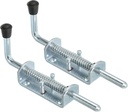 PATIKIL Spring Loaded Latch Pin 8.66", 2 Pack Iron Security Latch Sliding Barrel Bolt Latch Lock for Gate Door Shed Window