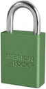 American Lock A1105GRN, No. A1105 Green Anodized Aluminum Safety Padlock (Pack of 24 Pcs)