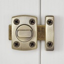 2 Packs Rotate Bolt Latch Gate Latches Safety Door Lock,Pet Door Lock, Cabinet Furniture,Bathroom，Windows,Antique Lock Gate Latches Wine Cabinet Closet Door Latches (Bronze_2 Pack)