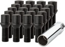 Dpaccessories 20 Black 14X1.5B Spline Tuner Lug Bolts for Aftermarket Wheels - 27Mm Shank BS27K5HE-BK04020