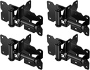 ZEKOO Self Closing Gate Hinges, Make for Stainless Steel 304, Rust Proof, Use for Vinyl Fence Gate and Wood Gate, Heavy Duty Gate Hinges(Black 2 Pieces)