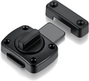3 Packs Rotate Bolt Latch Gate Latches Safety Door Lock,Pet Door Lock, Cabinet Furniture,Windows,Bathroom，Antique Lock Gate Latches Wine Cabinet Closet Door Latches (Black_3 Pack)