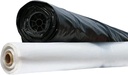 Clear Poly Sheeting Tarp - (6Ft X 100Ft-Clear) 6Mil Thick Frosted Plastic Tarp Waterproof and Dust Protective Equipment Cover | Agricultural, Construction, and Industrial Use