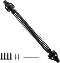 14 Inch Self Closing Door Gate Spring, Black Heavy Duty Steel Spring Hardware with Adjustable Tool for Wooden Gates and Vinyl Fence