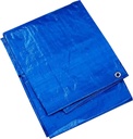 Tarps Now Waterproof Poly Tarp (24' X 24') for Shade Canopy - Waterproof Tarp with Grommets for Indoor Outdoor Use - Suitable for Tents, Roofs, Boats, Pool Cover, Car Covers - Blue, 6 Mil