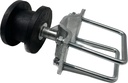 Sliding Gate Rollers Nylon Cantilever Slide Gate for 4" Square Post, 2‘’Chain Link Fence Gate Frame