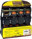 Kingfisher DIYRS4 1-Inch X 15 Ft Ratchet Straps - Orange (Pack of 4)
