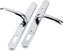 Yale P-PVC-RH-PC Security Door Handle, Standard Security, 92Mm Centre, Adjustable Fixing Points, Built in Cylinder Guard, for Pvcu Doors, Chrome Finish