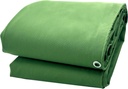 Extra Heavy Duty Canvas Tarp 6X20 Feet 18Oz Water-Resistant Large Canvas Tarp with Grommets，Tear Resistant, Durable, Multipurpose Protective Green Canvas Covering 32 Mil Thickness