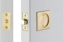 Emtek Tubular Pocket Door (Square Passage, French Antique (US7))