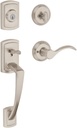 Baldwin Nautica, Front Entry Handleset with Interior Lever, Featuring Smartkey Deadbolt Re-Key Technology and Microban Protection, in Satin Nickel