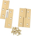 2PCS Brass Lift off Hinge Detachable Hinge for Window Door Gate with Screws, Right Handedness